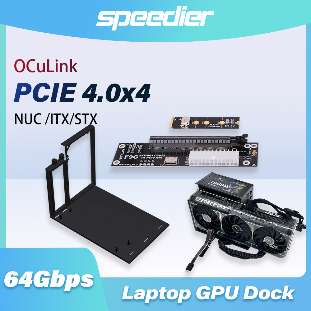 External Gpu Dock Pcie 4.0 Oculink - Адаптер F9G 64Gbps OcuLink to PCIE
