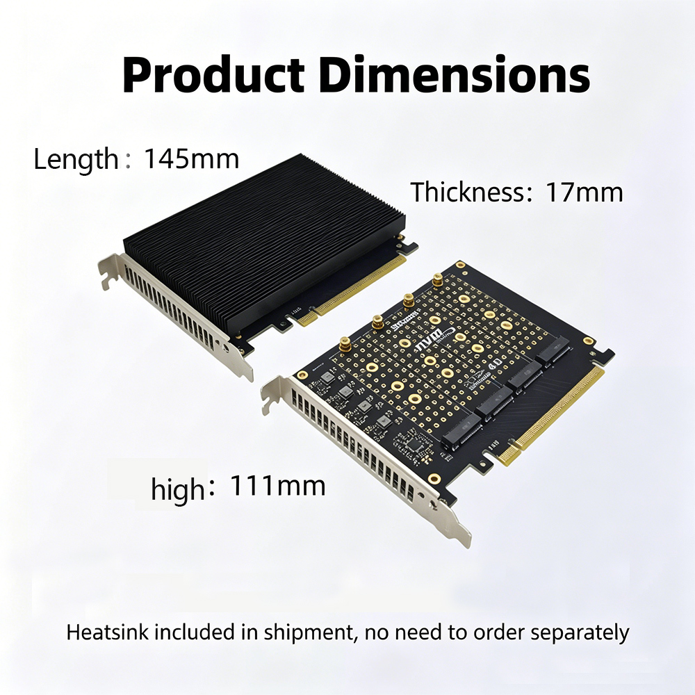 Адаптер-карта PCIe 4.0 X16 на  – обзор и цена Quad M.2 Nvme Pcie Bifurcation Card