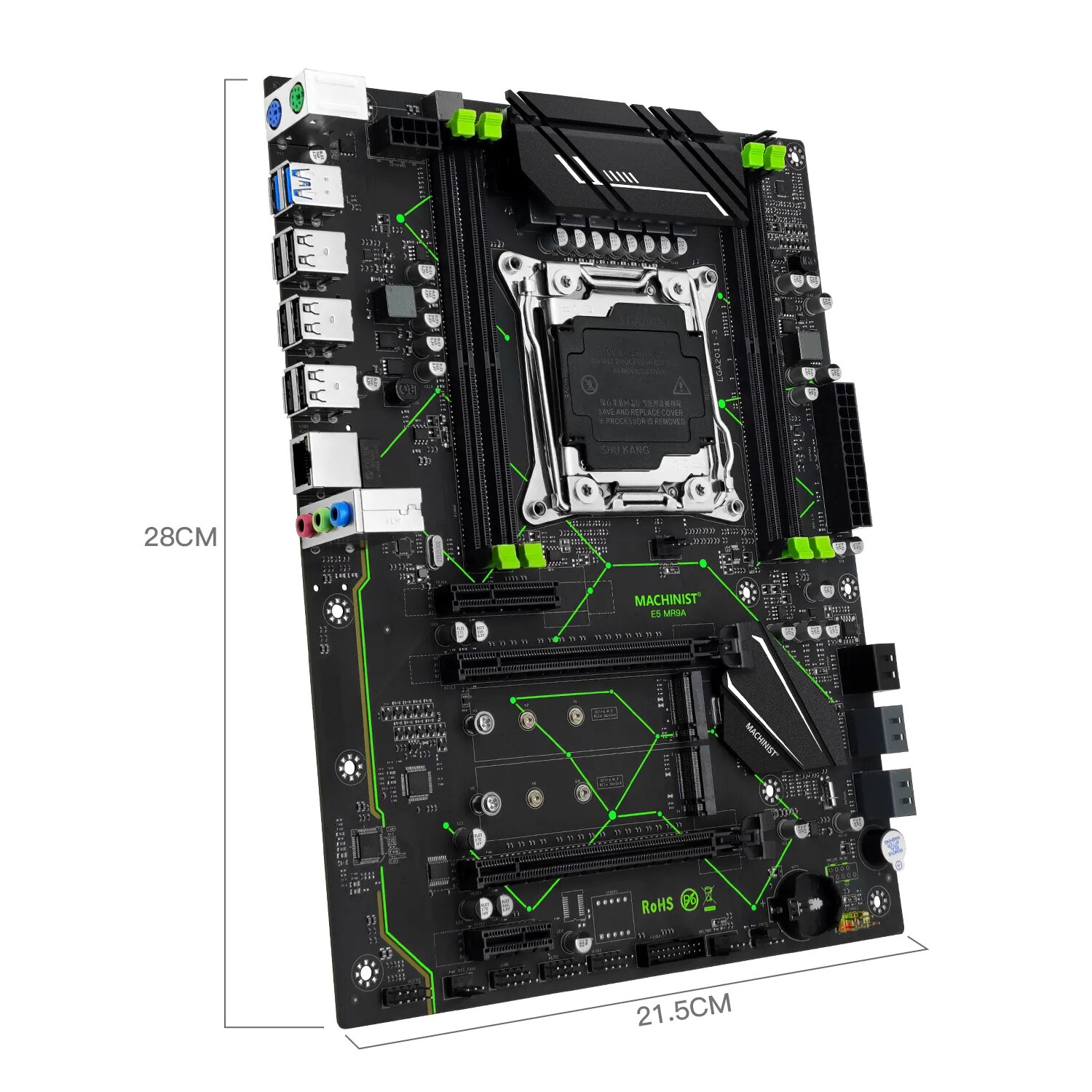 MACHINIST E5 MR9A V1.0 X99 Мат – обзор и цена X99 Dual Cpu Motherboard Combo